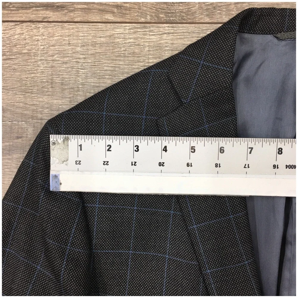 TOM JAMES Men Bespoke Blazer Sport Coat Casual Jacket Size 42L Classic Wool Suit